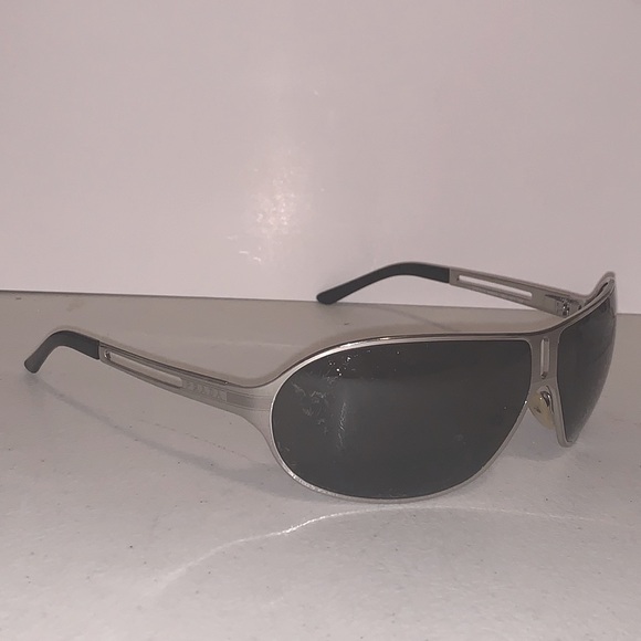 Prada Gunmetal Men’s Aviator Sunglasses - Style OPR 60FS - Picture 1 of 5